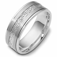 Item # 110601W - 14K White Gold Comfort Fit 7mm Wedding Band