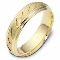 Item # 110801E - 18 kt Hand Made Wedding Ring.