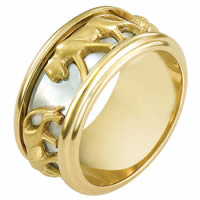 Item # 111831 - 14K Two-Tone WeddingBand.