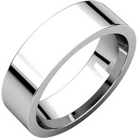 Item # 114761mWE - White Gold Comfort fit Plain Ring
