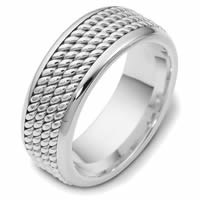 Item # 47570PD - Palladium Handcrafted Wedding Ring