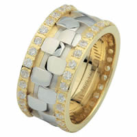 Item # 6875710DE - Two-Tone Diamond Eternity Ring