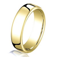 Item # B25823E - 18 kt Yellow Gold 4.5 mm Comfort Fit Wedding Ring