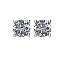 Item # E70251PP - Platinum Diamond earrings 0.25ct 