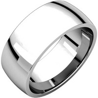 Item # X123831W - 14K White Gold 8mm Comfort Fit Wedding Band