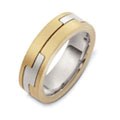 18K Contemporary Wedding Bands