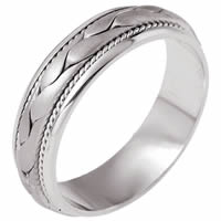 Item # 110271PP - Platinum hand made Wedding Ring