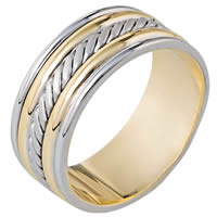 Item # 110331 - Two-Tone Gold Comfort Fit Wedding Band
