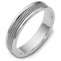 Item # 110431PD - Palladium Comfort Fit 5mm Handmade Wedding Ring