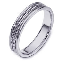 Item # 110441PD - Palladium Comfort Fit 5mm Handmade Wedding Ring