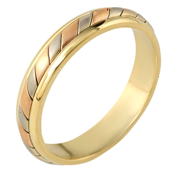 110921E 18K Gold Comfort Fit, 4.5mm Wide Wedding Ring