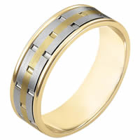 Item # 111161E - 18K Gold Comfort Fit, 6.5mm Wide Wedding Band