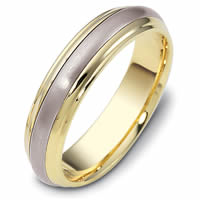 Item # 111291 - 14K Two-Tone Gold Comfort Fit, 5.5mm Wide Wedding Band