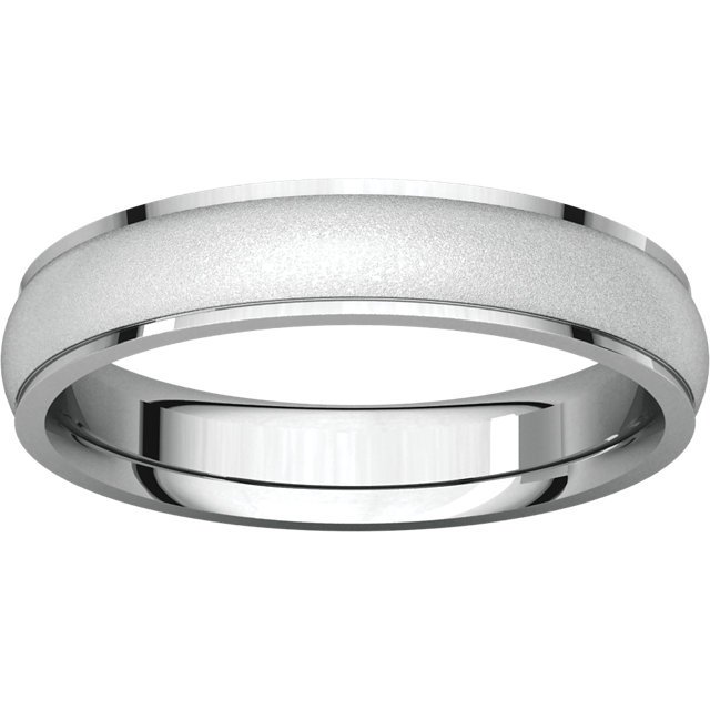 112771W Men's Wedding Ring 4.0mm Brushed Center