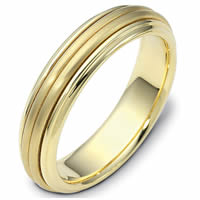 Item # 114061E - Center Rotating Gold Wedding Ring