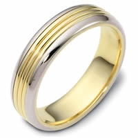 Item # 114271PE - Classic Platinum-Gold Comfort Fit Wedding Band