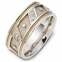 Item # 116241E - 18K Gold Diamond Wedding Band