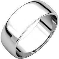 Item # 116831W - 14K Plain 7mm Wedding Ring