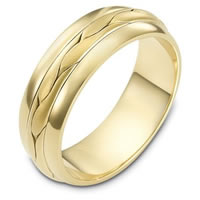 Item # 117101E - Yellow Gold Gold Comfort Fit Wedding Band
