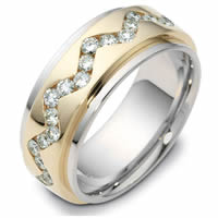 Item # 119151 - 14K Gold Rotating, Diamond Wedding Band
