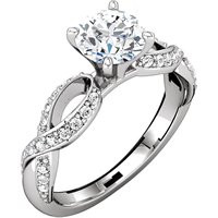 Item # 127641AWE - Infinity Inspired Engagement Ring