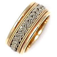 Item # 21118 - The weave, Handcrafted Wedding Band