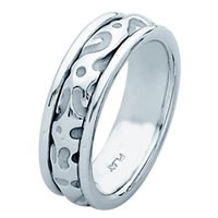 Item # 211271WE - 18 Kt White Gold Wedding Band