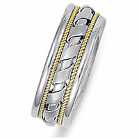 Item # 21526 - 14 Kt Two-Tone Wedding Ring