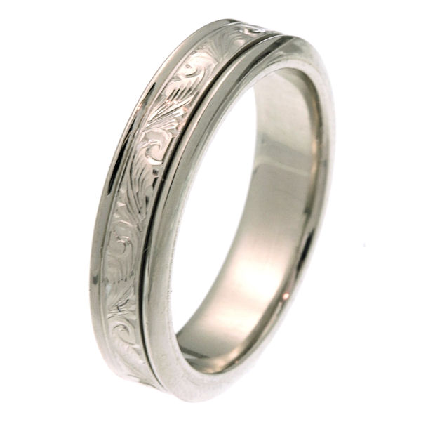 218051WE 18 Kt White Gold Wedding Ring