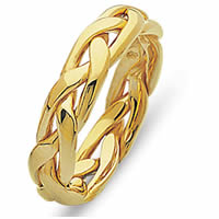 Item # 21925E - Wedding Ring, 18 Kt Yellow Gold