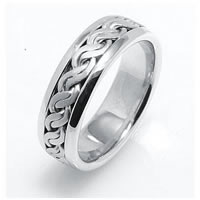 Item # 221709WE - 14 K Hand Made Wedding Ring