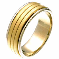 Item # 22481PE - Platinum & 18 Kt Gold Wedding Ring