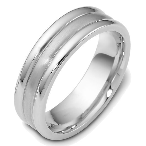 47641WE White Gold Classic Wedding Ring