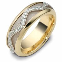 Item # 47769NE - Diamond Two-Tone Spinning Wedding Ring