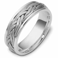 Item # 47923PP - Platinum Handcrafted Wedding Ring