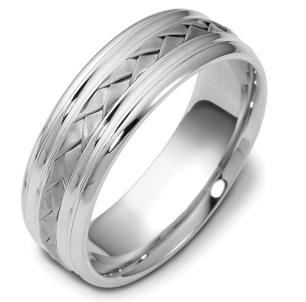 48031PD Palladium Handcrafted Wedding Ring