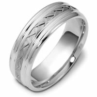 Item # 48031PD - Palladium Handcrafted Wedding Ring