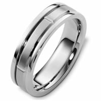 Item # 48238PP - Platinum Carved Classic Wedding Ring