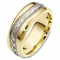 Item # 48420 - Two-Tone Handcrafted Wedding Ring