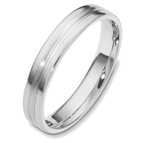 48543W White Gold Classic Wedding Ring