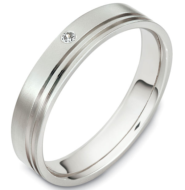 48606WE 18K Gold Diamond Wedding Band