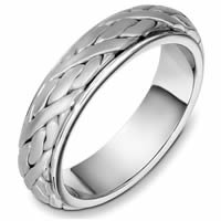 Item # 49054PP - Platinum Handcrafted Wedding Ring