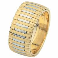 Item # 68712101 - 14 Kt Two-Tone Wedding Ring, Music Piano