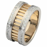 Item # 68719010DE - Two-Tone Diamond Eternity Ring
