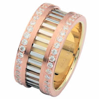Item # 68719201DE - Tri-Color Diamond Eternity Ring