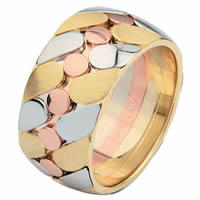 Item # 68725210 - 14 K Tri-Color 14 K Wedding Ring