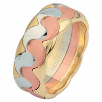 Item # 687301201E - Tri-Color Wedding Ring