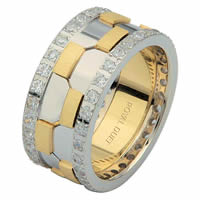 Item # 68740010D - 14 K Two-Tone Diamond Eternity Ring