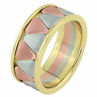 Item # 68746120 - 14 Kt Tri-Color Wedding Ring