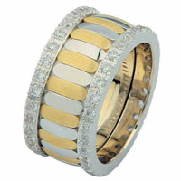 Item # 68747010D - 14 K Two-Tone Diamond Eternity Ring